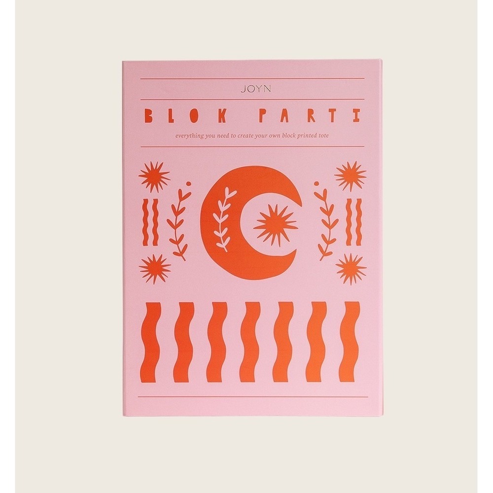 Block Printing Kit JOYN Blok Parti Custom Tote Bags Create Your Own Print Design